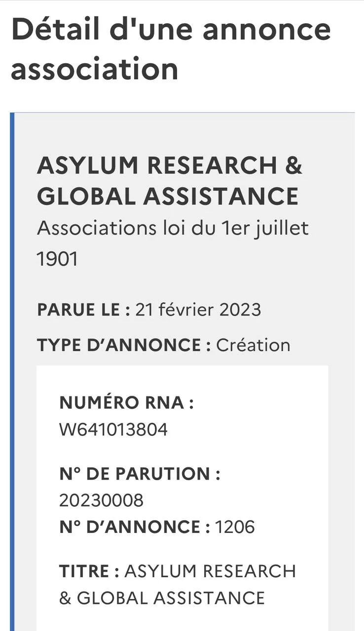 Détail d'une annonce association